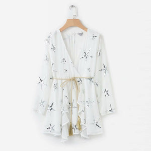 Starfish Sequin Sash Mini Dress