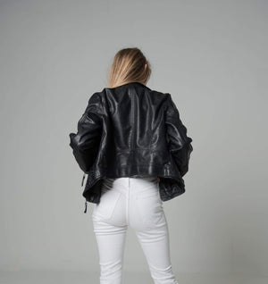 Vegan Leather Basic Moto Jacket