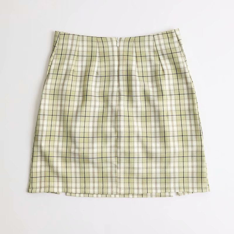 Polly Plaid Mini Skirt
