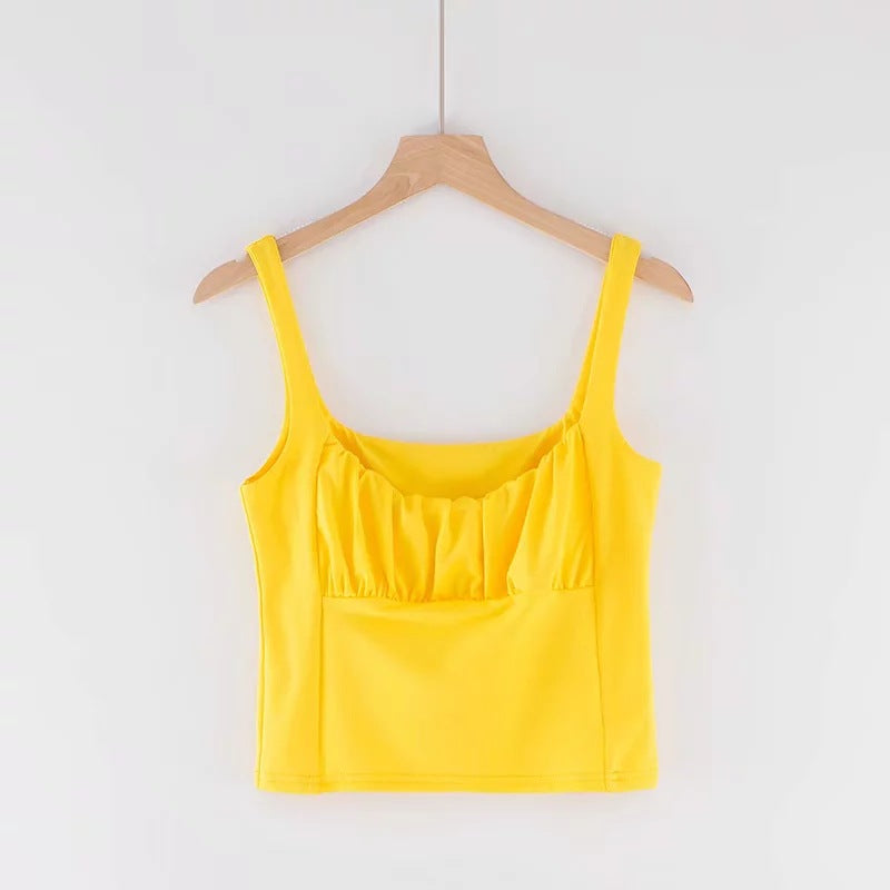 Candy Ruched Bust Crop Top